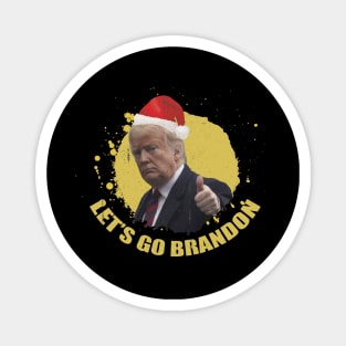 lets go brandon christmas trump Magnet